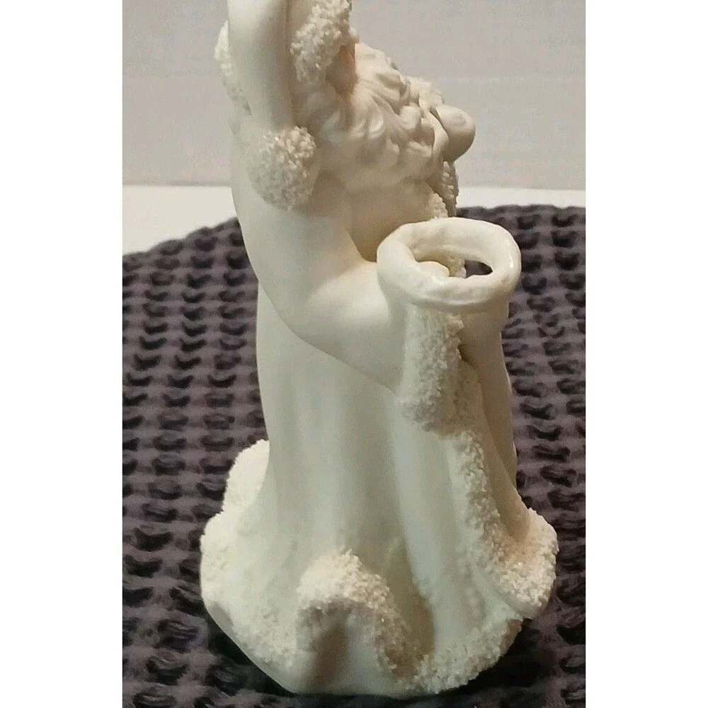 Vintage K's Collection Father Christmas Holding Cane Presents 6